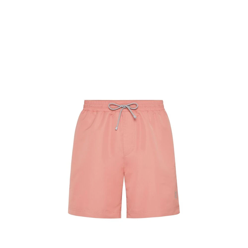BRUNELLO CUCINELLI Zalmroze Beachwear met Trekkoord Tailleband Pink Heren
