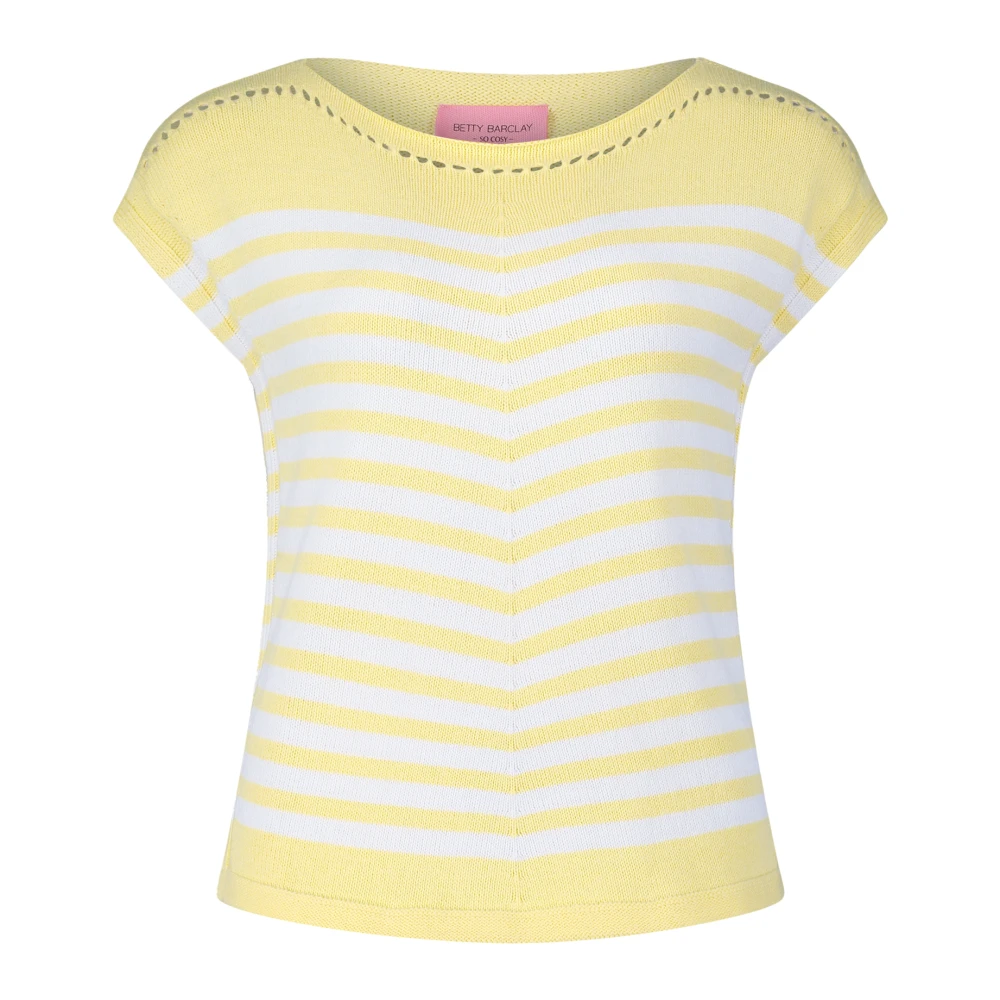 Betty Barclay Gestreepte Mouwloze Gebreide Top Multicolor Dames