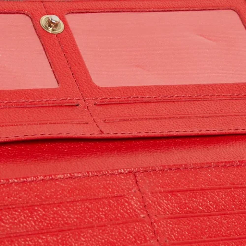 Carolina Herrera Pre-owned Leather wallets Red Dames