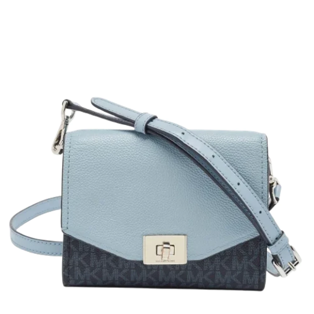 Michael Kors Pre-owned Leather shoulder-bags Blue Dames