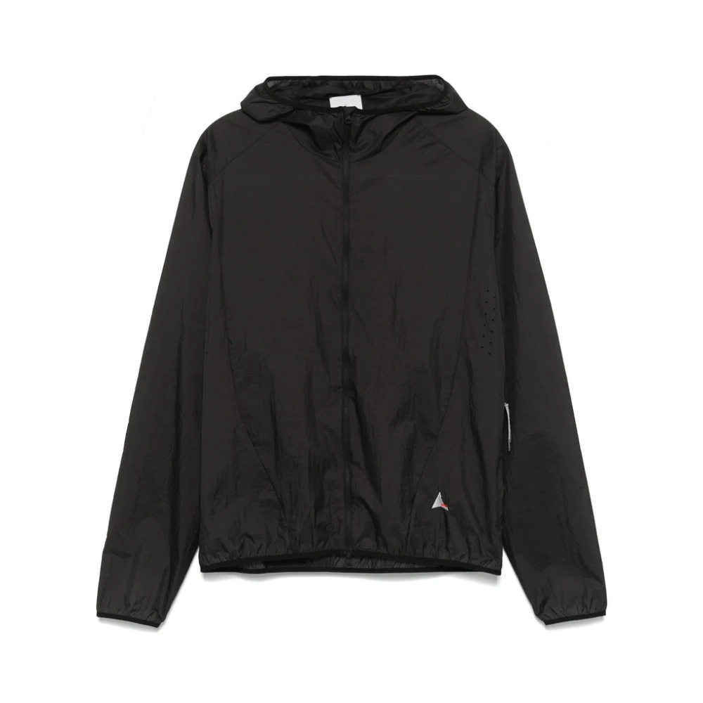 ROA Zwarte Hoodie met Rits Black Heren