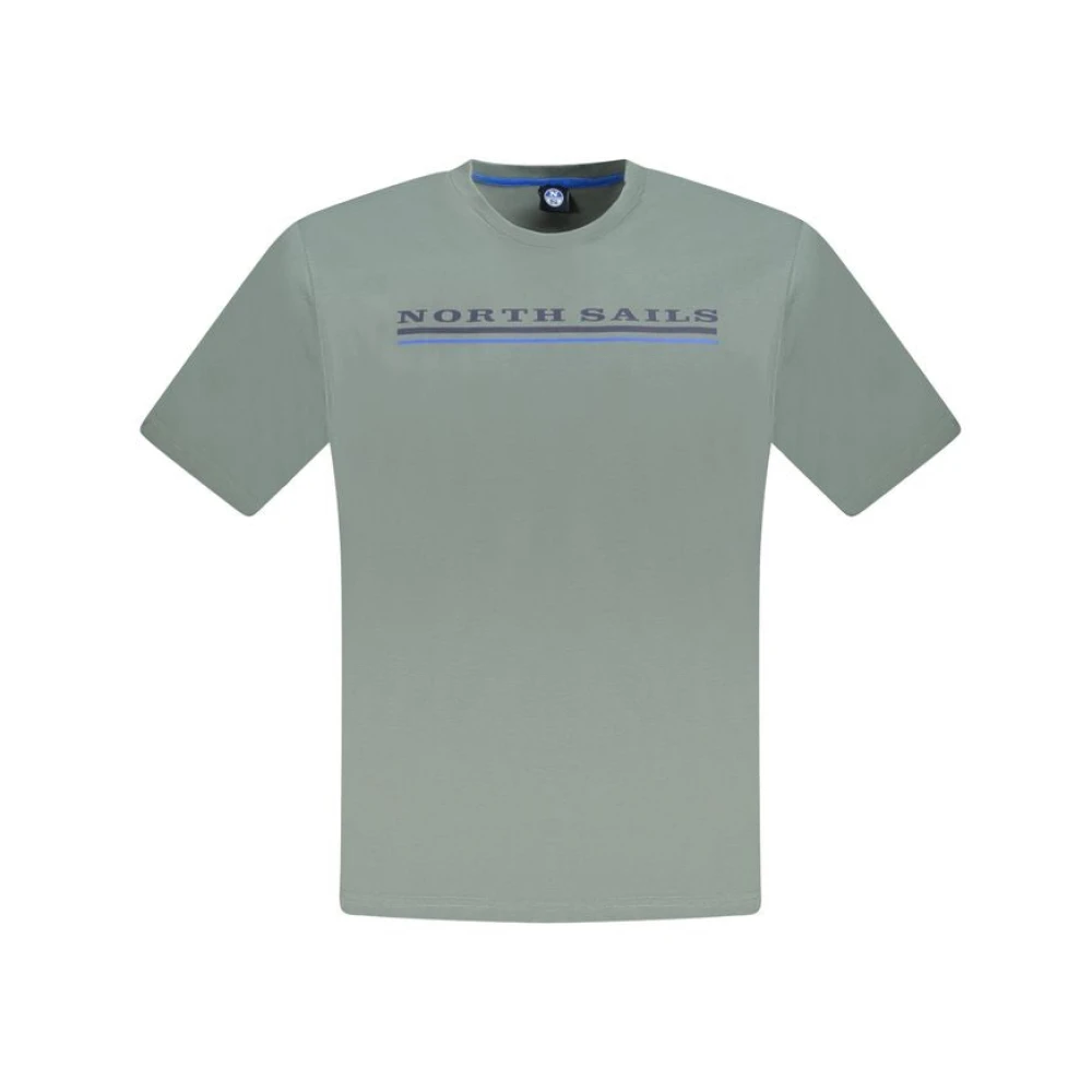North Sails Groen Katoen T-Shirt Green Heren