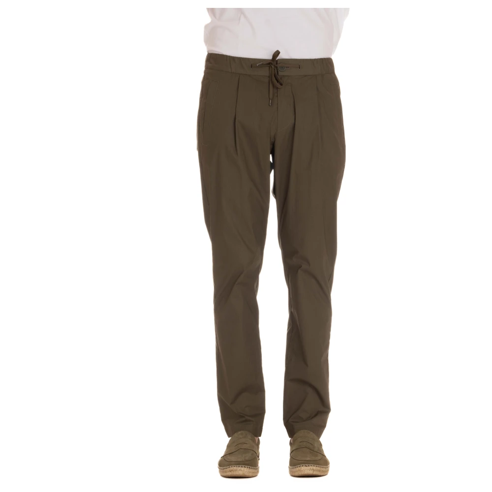Herno Slim Fit Broek Green Heren
