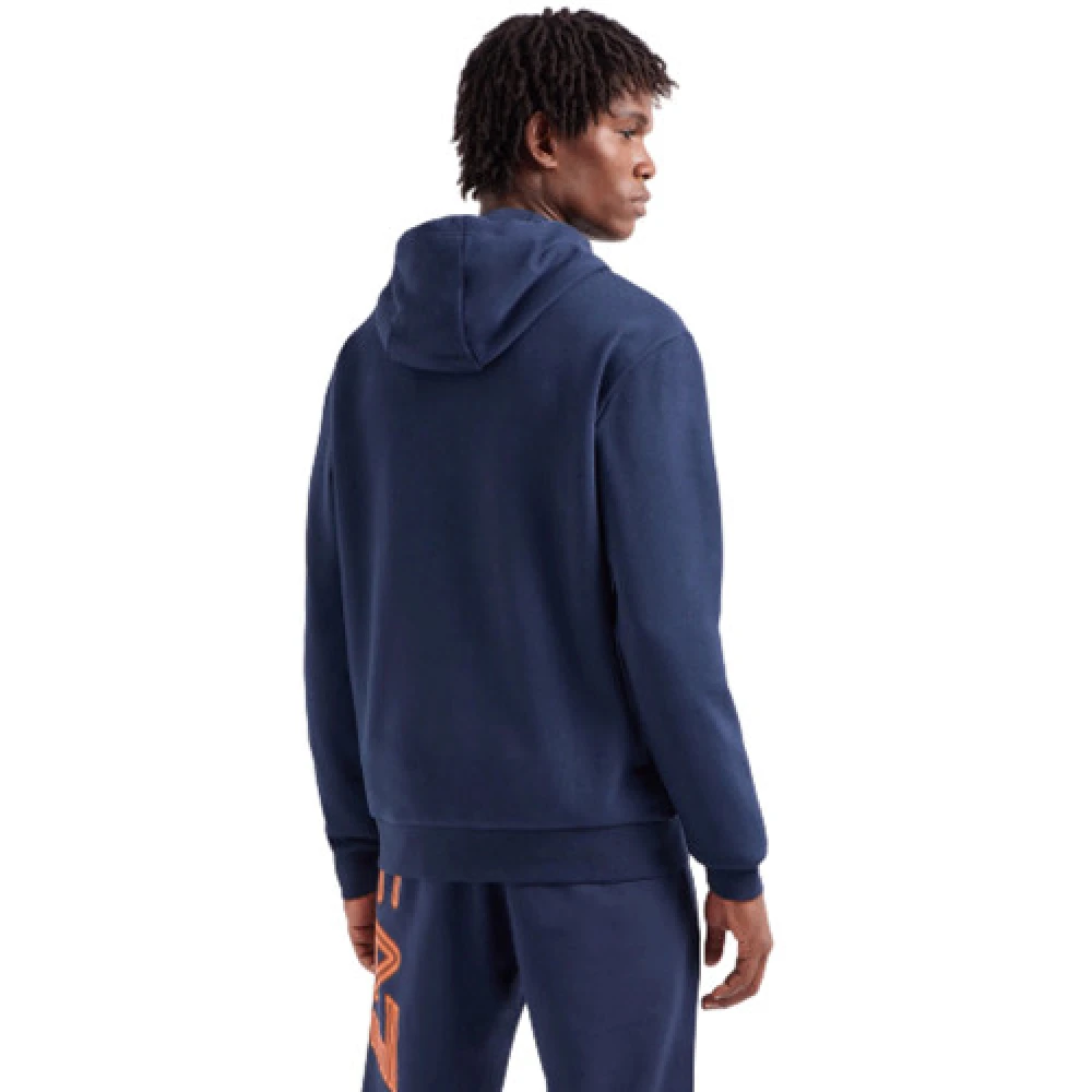 Emporio Armani EA7 Blauwe 3Dpm64 Pjshz Sweatshirt Blue Heren