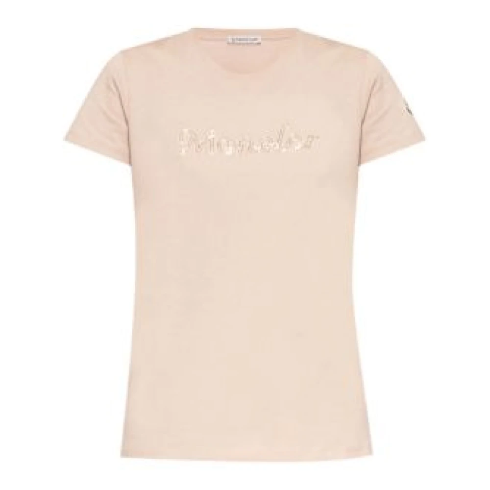 Moncler - Tops > T-Shirts - Pink - Moncler - Modalova