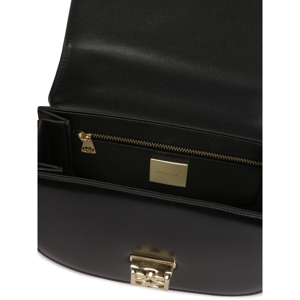 Kazar Kleine handtas met handvat en decoratieve sluiting Black Dames