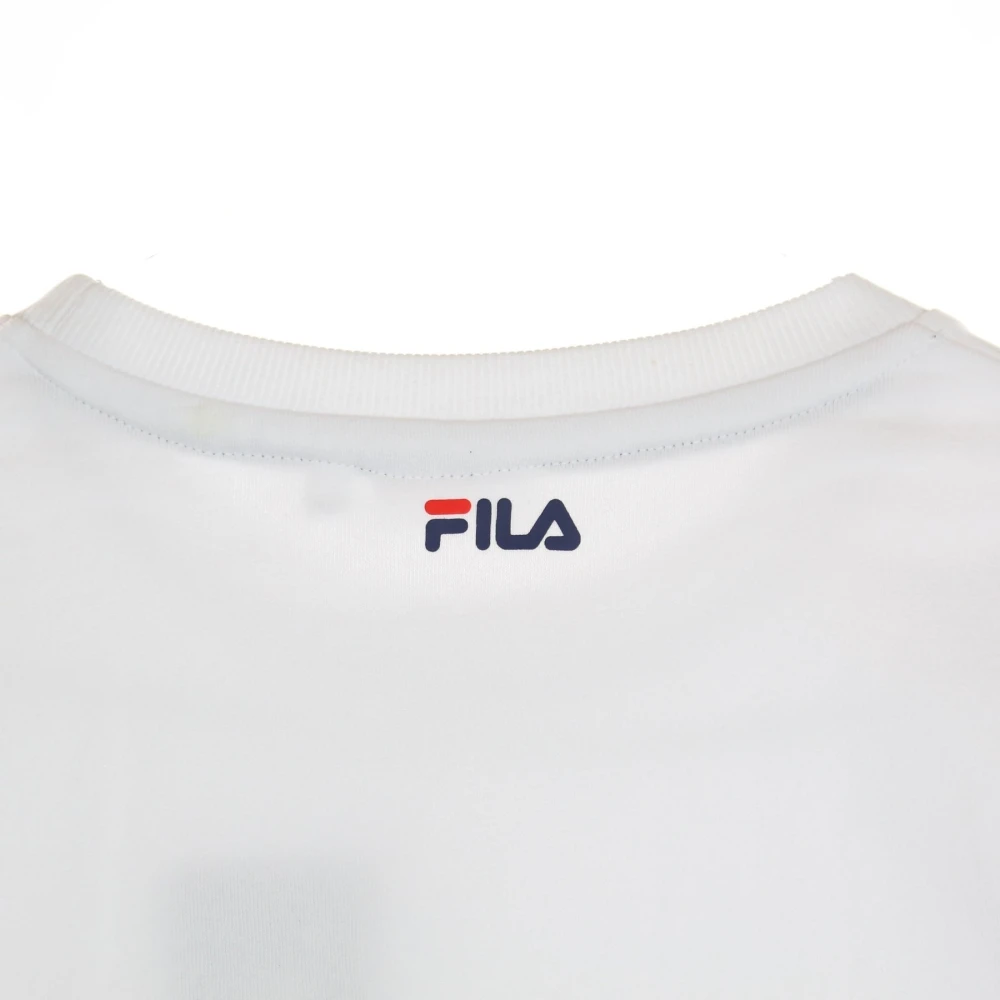 Fila Klassieke Logo Crewneck Sweatshirt Wit White Heren
