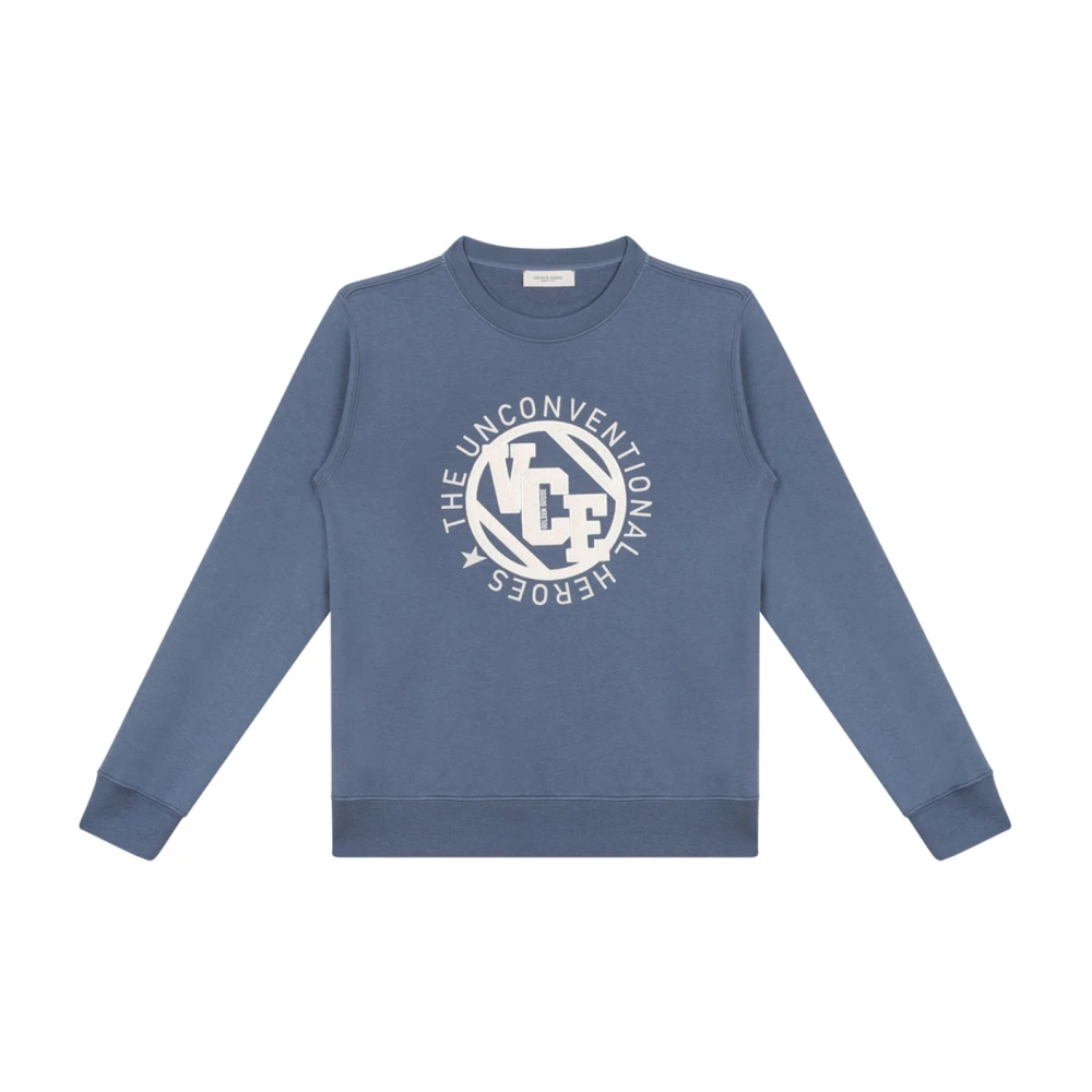 Golden Goose Unisex Kids Blue Kids Sweatshirts, 8 Y, Stylish Jumpers Collection