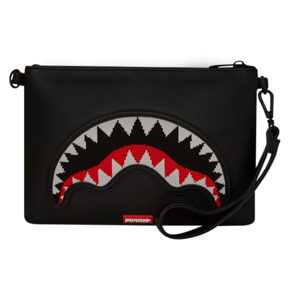 Sprayground Women's Brown Eco-Leather Crossbody Clutch Bag