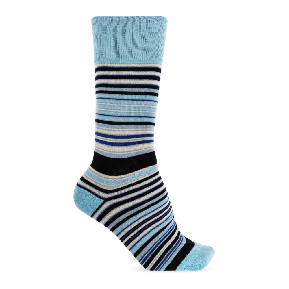 Paul Smith Driepak katoenen sokken Blue Heren