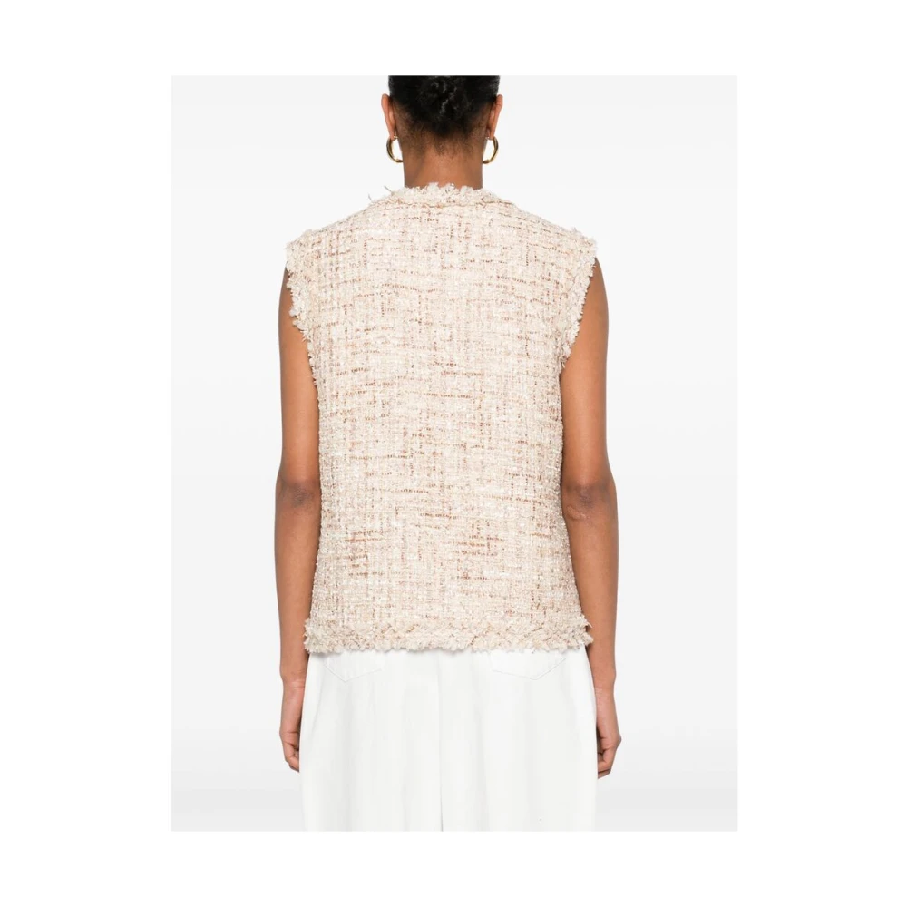 IRO Beige V-Hals Mouwloos Vest Beige Dames