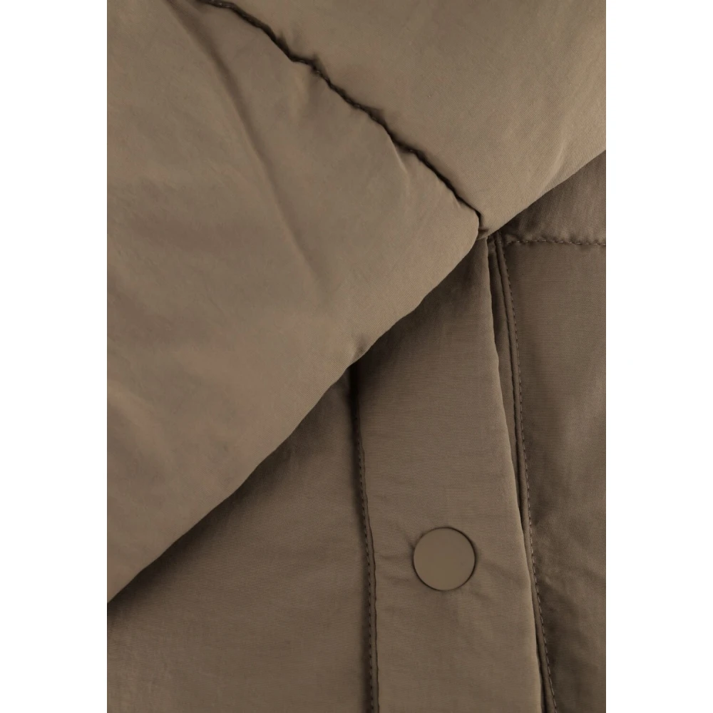 Notre-v Taupe Gewatteerde Winterjas Beige Dames