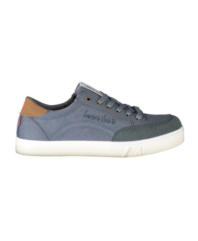 sneaker-en-polyester-bleu-avec-lacets
