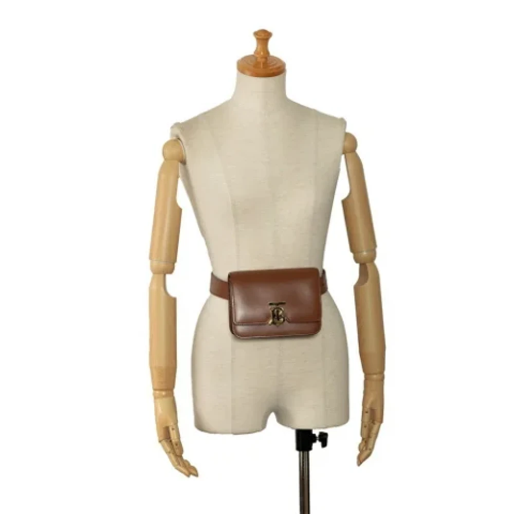 Burberry Vintage Pre-owned Leather crossbody-bags Brown Dames