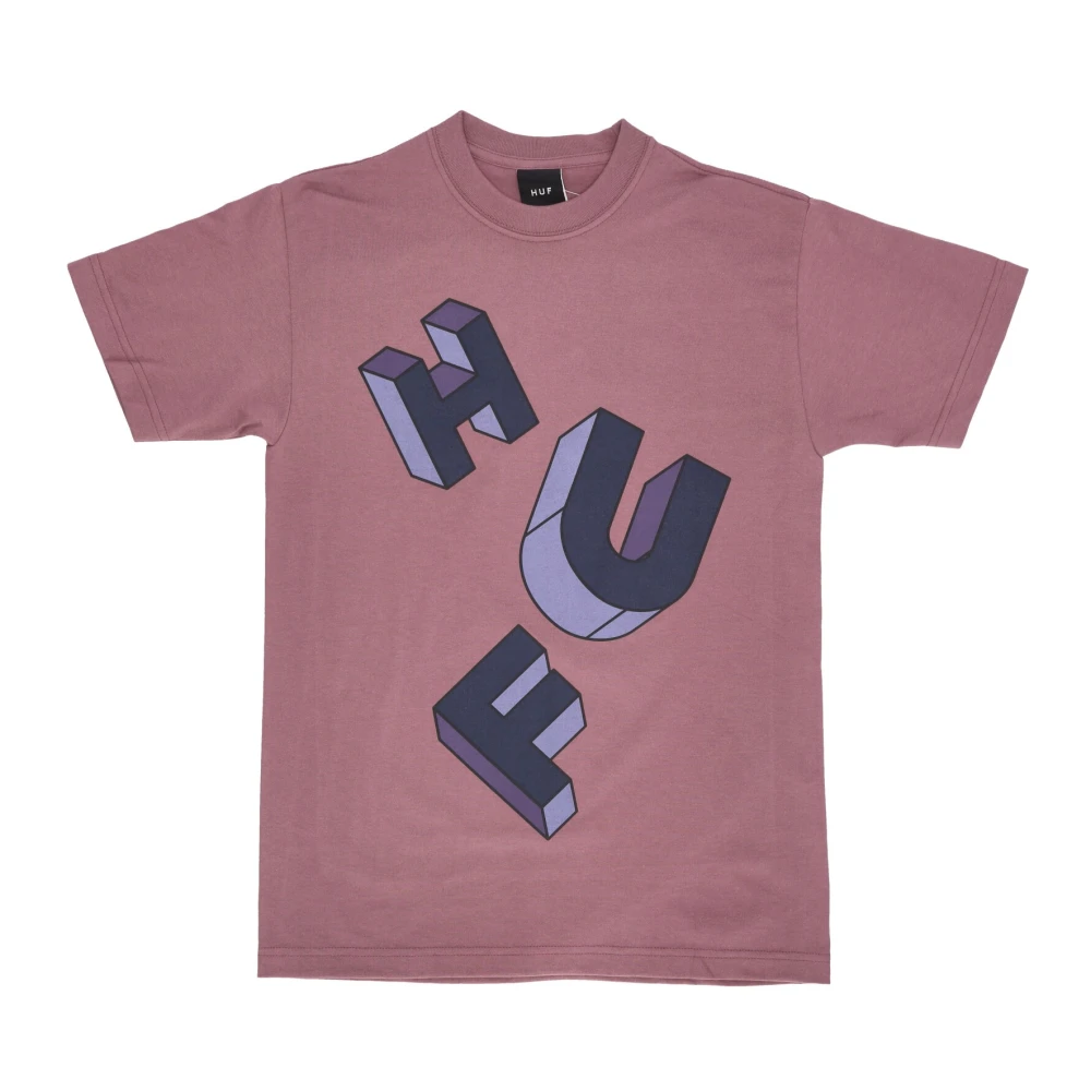 HUF T-Shirts Purple Heren