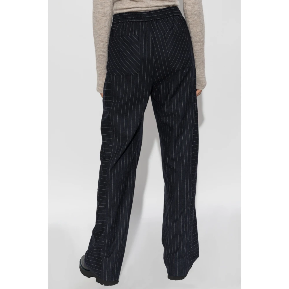 PS By Paul Smith Gestreepte broek Blue Dames