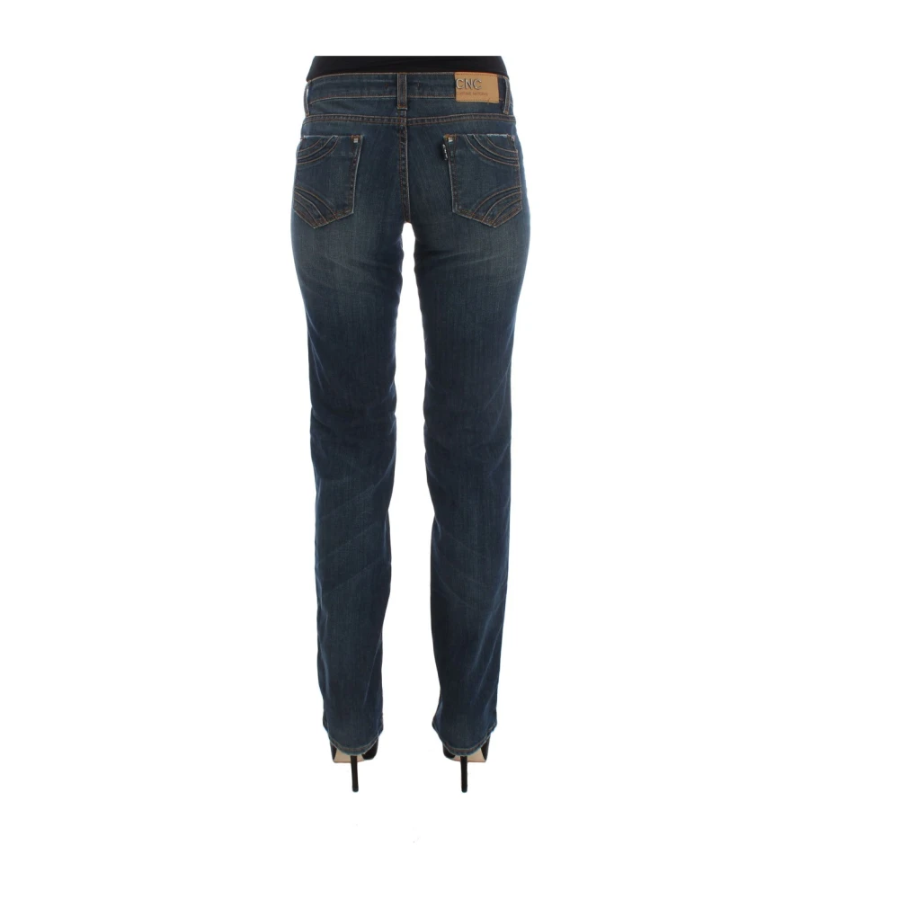 Costume National Blauwe Designer Jeans Regular Fit Blue Dames