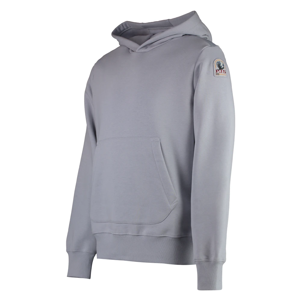 Parajumpers Verstelbare hoodie met geribde boorden Gray Heren