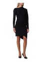 robe-mini-noire-drapee-en-maille