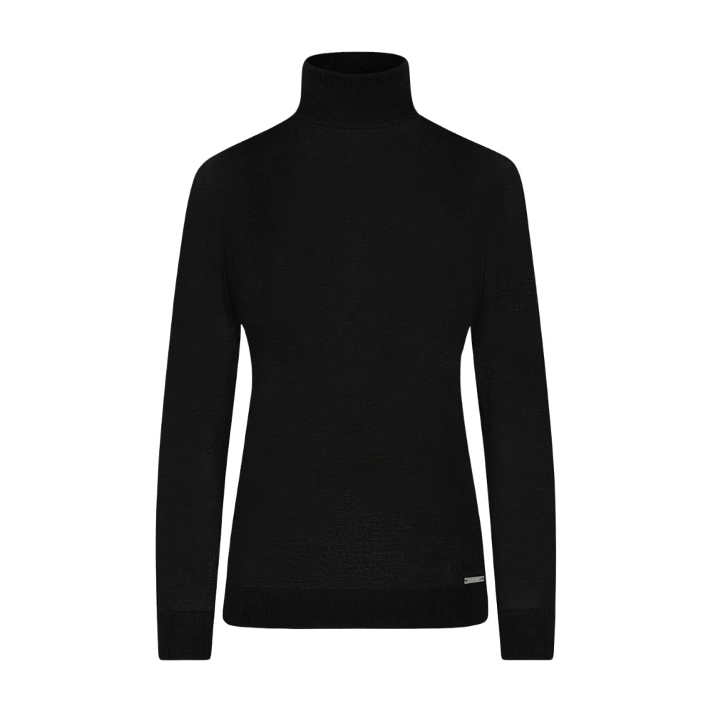 Kiton Kasjmier Hoge Hals Trui Black Dames