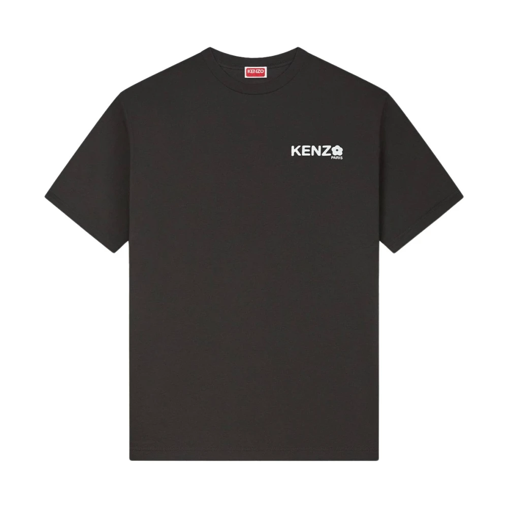 Kenzo Katoenen Logo Patch T-shirt Black Heren