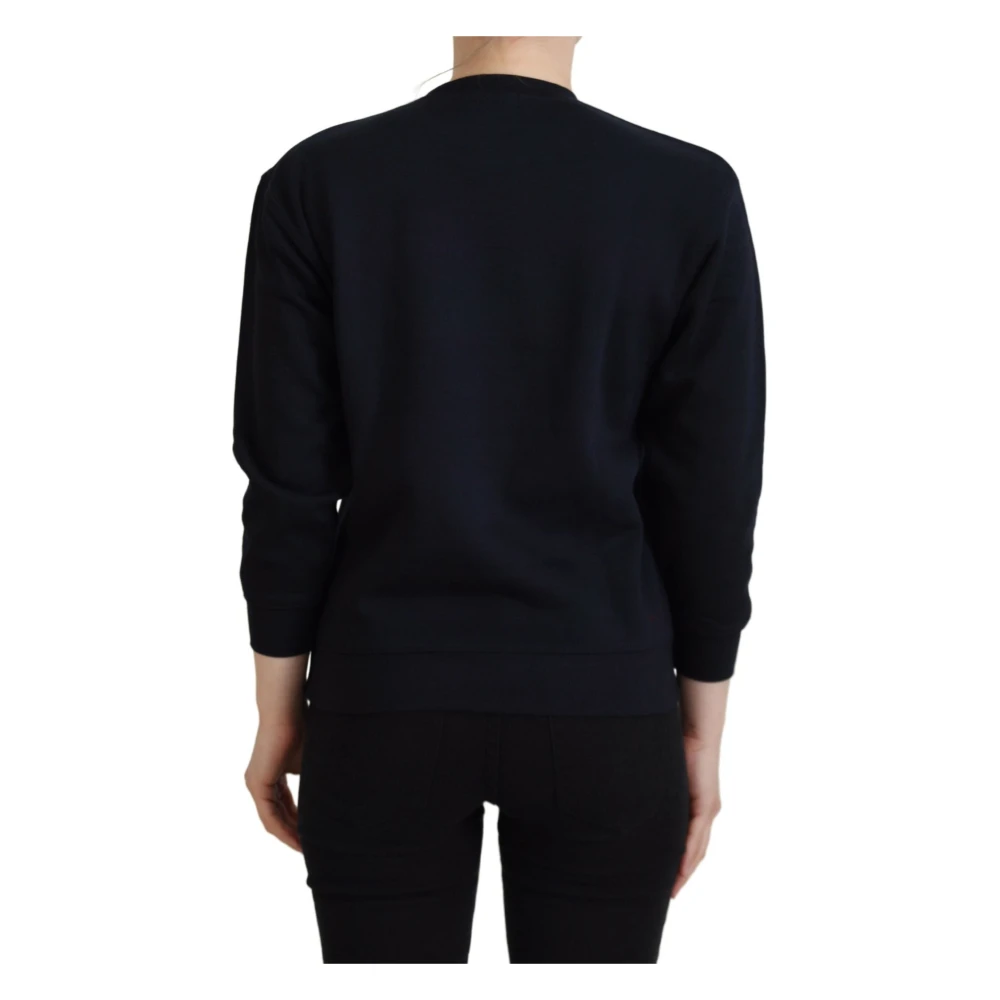 Philippe Model Zwarte Katoenen Bedrukte Trui Black Dames