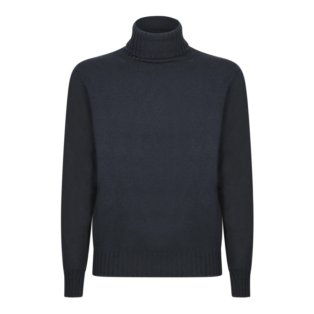 Dell'oglio Blauwe Gebreide Kleding voor Mannen Aw24 Blue Heren