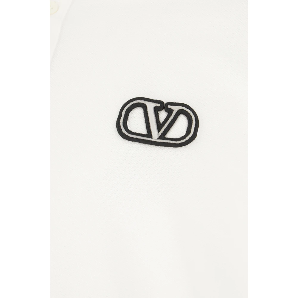 Valentino Garavani Klassiek Polo Shirt voor Mannen White Heren