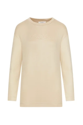 Ren Beige Silk & Nylon Sweatshirt