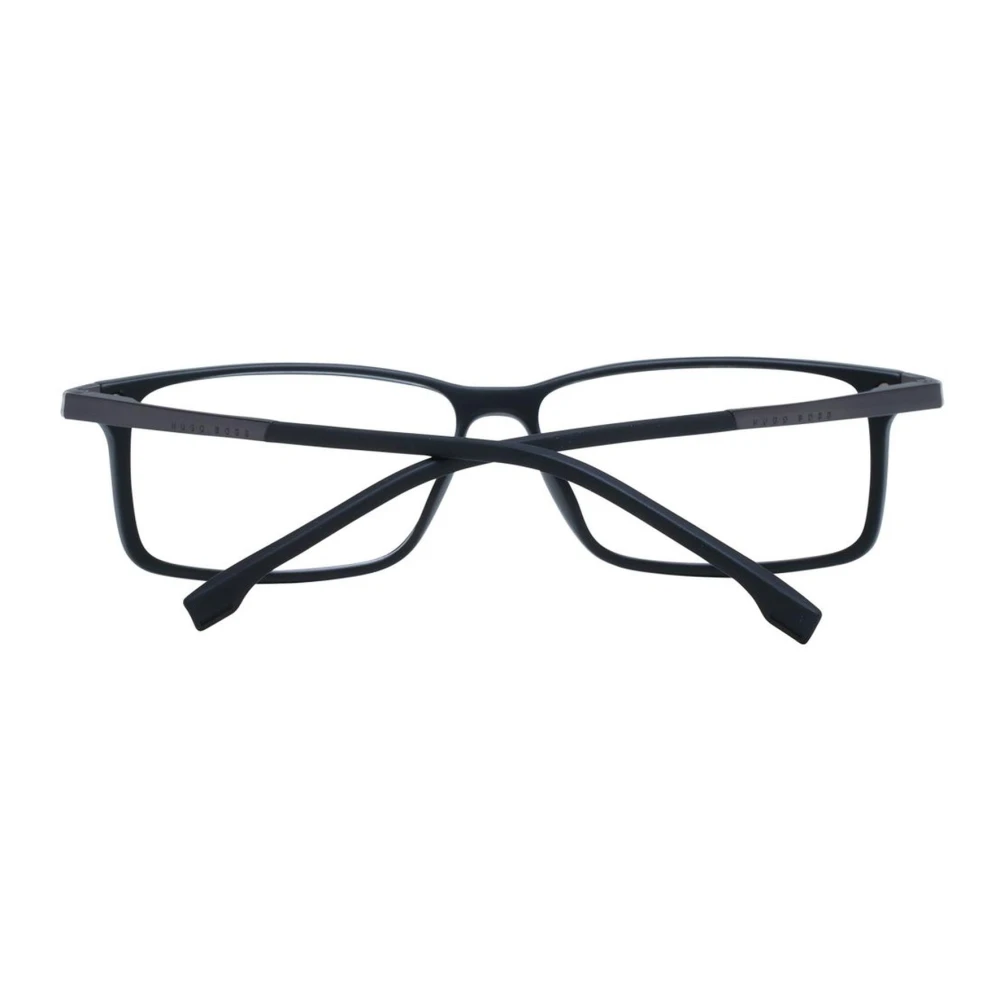 Hugo Boss Zwarte Rechthoekige Optische Monturen met Demo Lenzen Black Heren