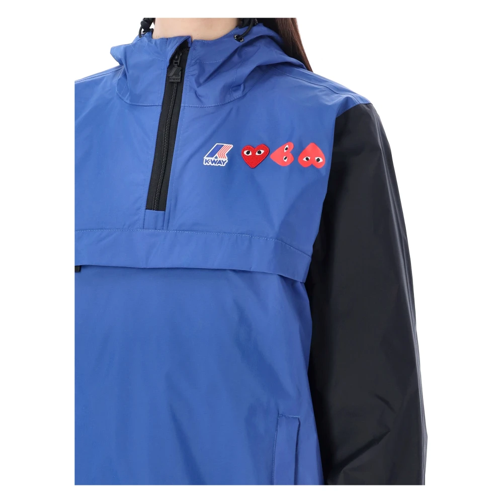 Comme des Garçons Bicolor Waterdichte Hoodie Ss23 Multicolor Heren