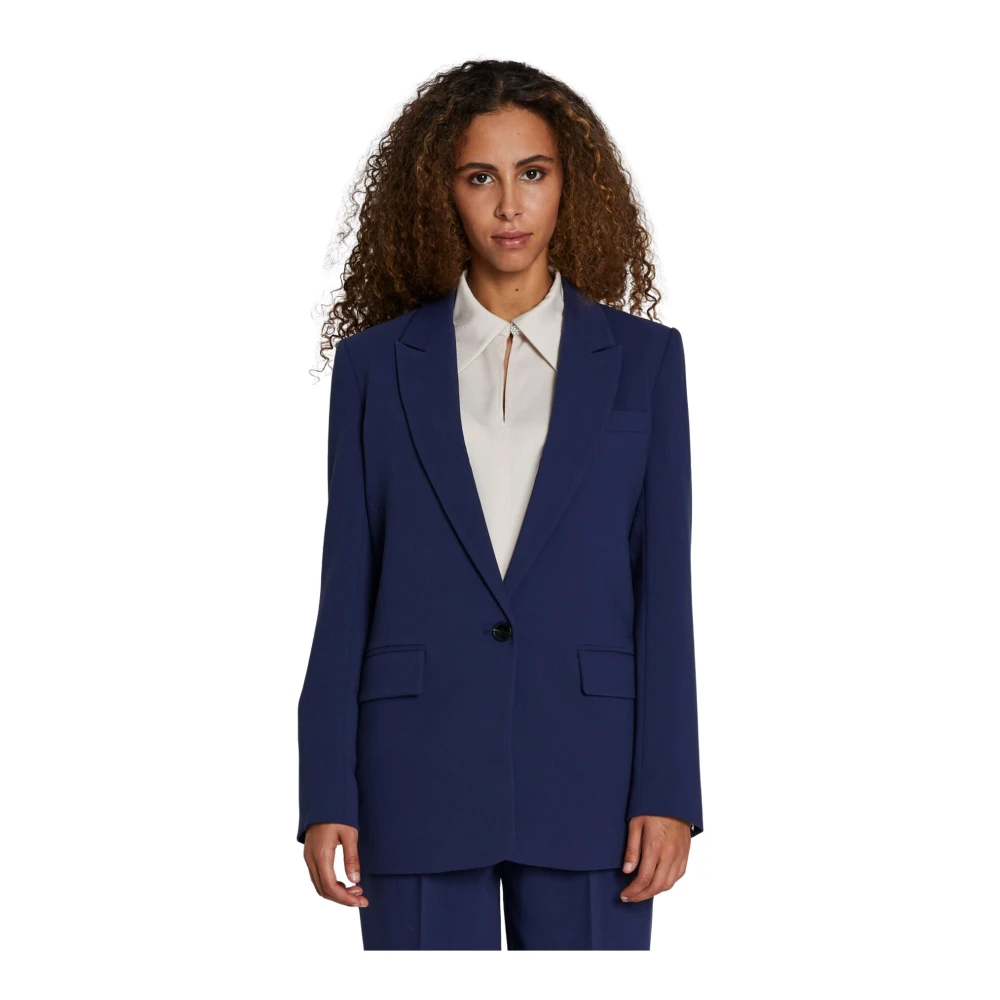 Bruuns Bazaar Blazer Blue Cindysusbbfrida Middeleeuwse Stijl Blue Dames
