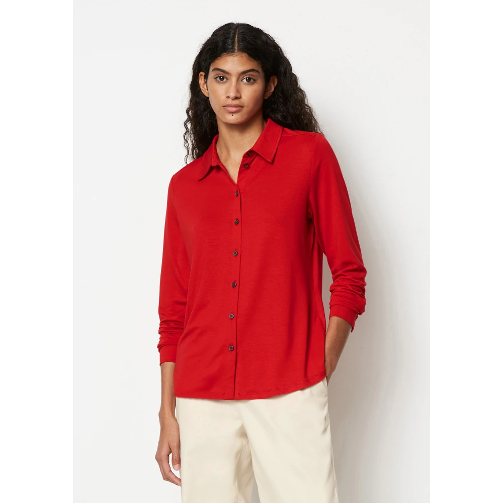 Marc O'Polo Jersey blouse normaal Red Dames
