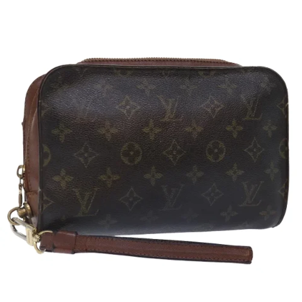 Louis Vuitton Vintage Pre-owned Canvas clutches Brown Dames