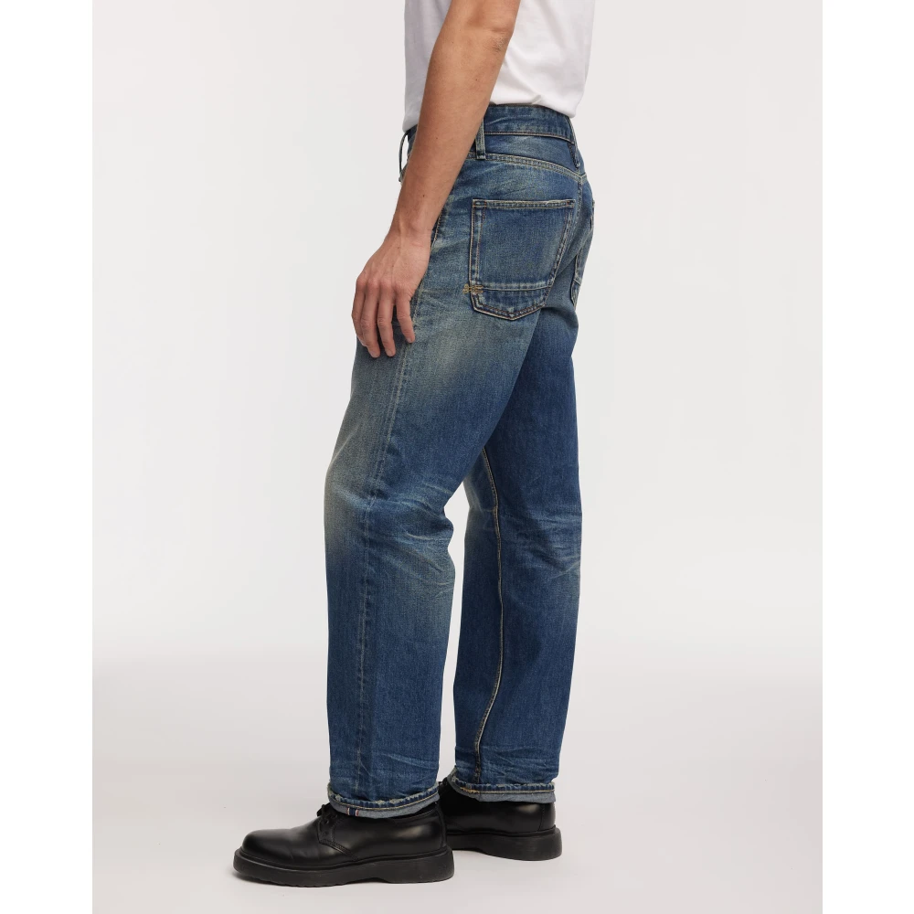 Denham Relaxed Fit Donkere Wassing Jeans Blue Heren