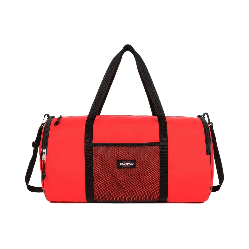 Eastpak Men's Red Logo Patch Duffle Bag