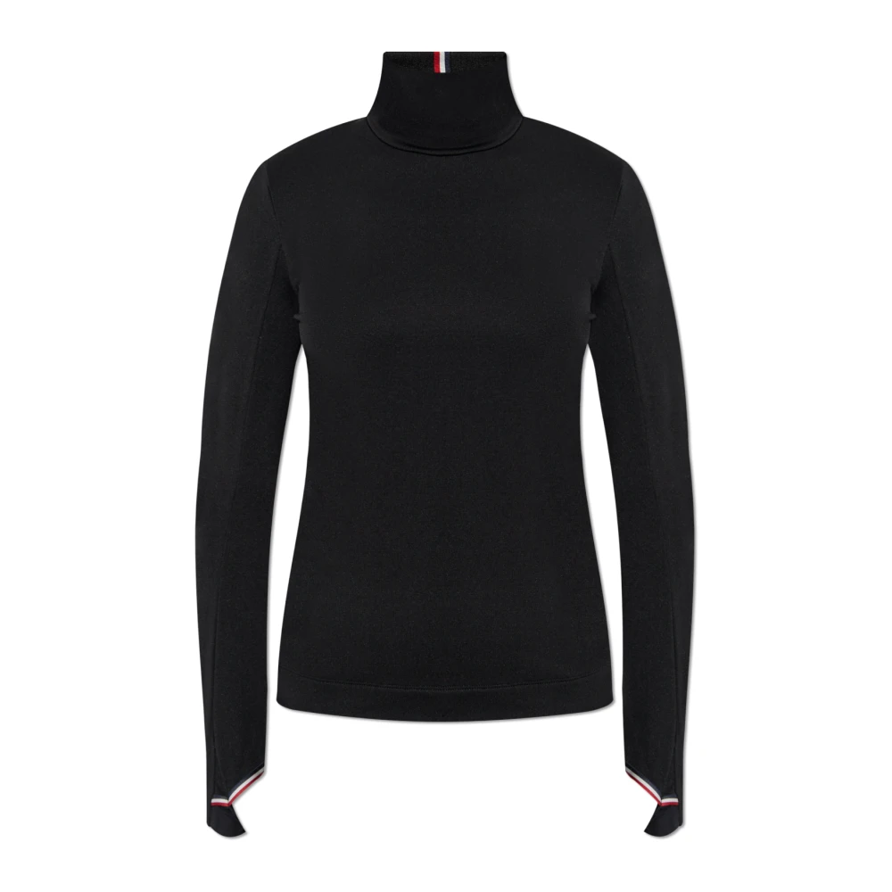 Moncler Top met opstaande kraag Black Dames