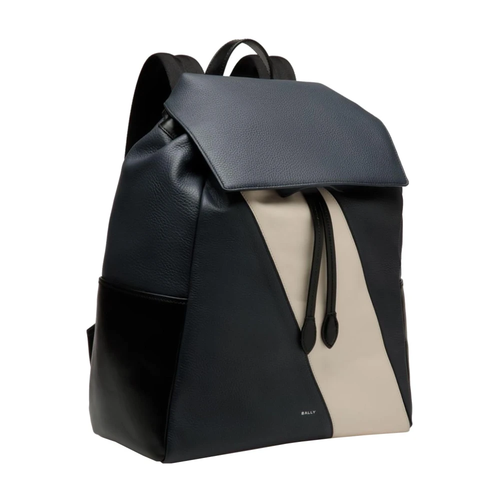 Bally Stijlvolle Leren Rugzak Blue Heren