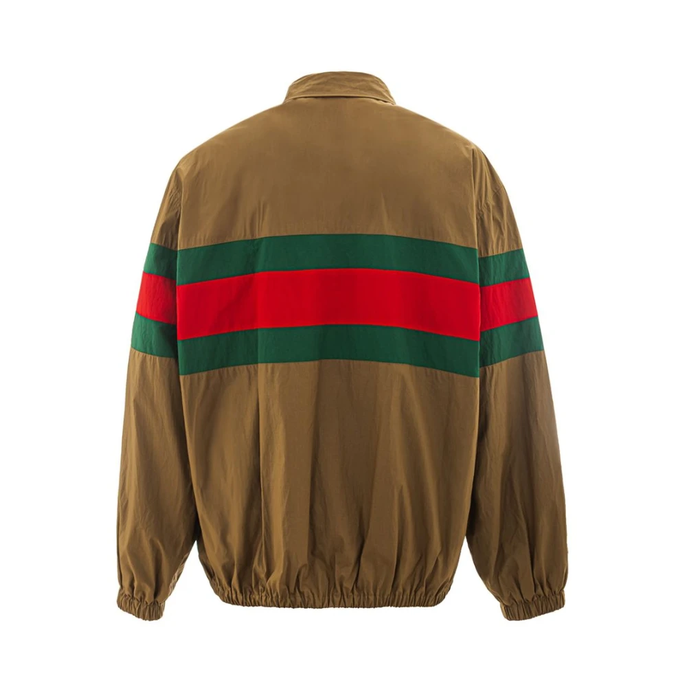 Gucci Bruine Katoenen Jas Brown Heren