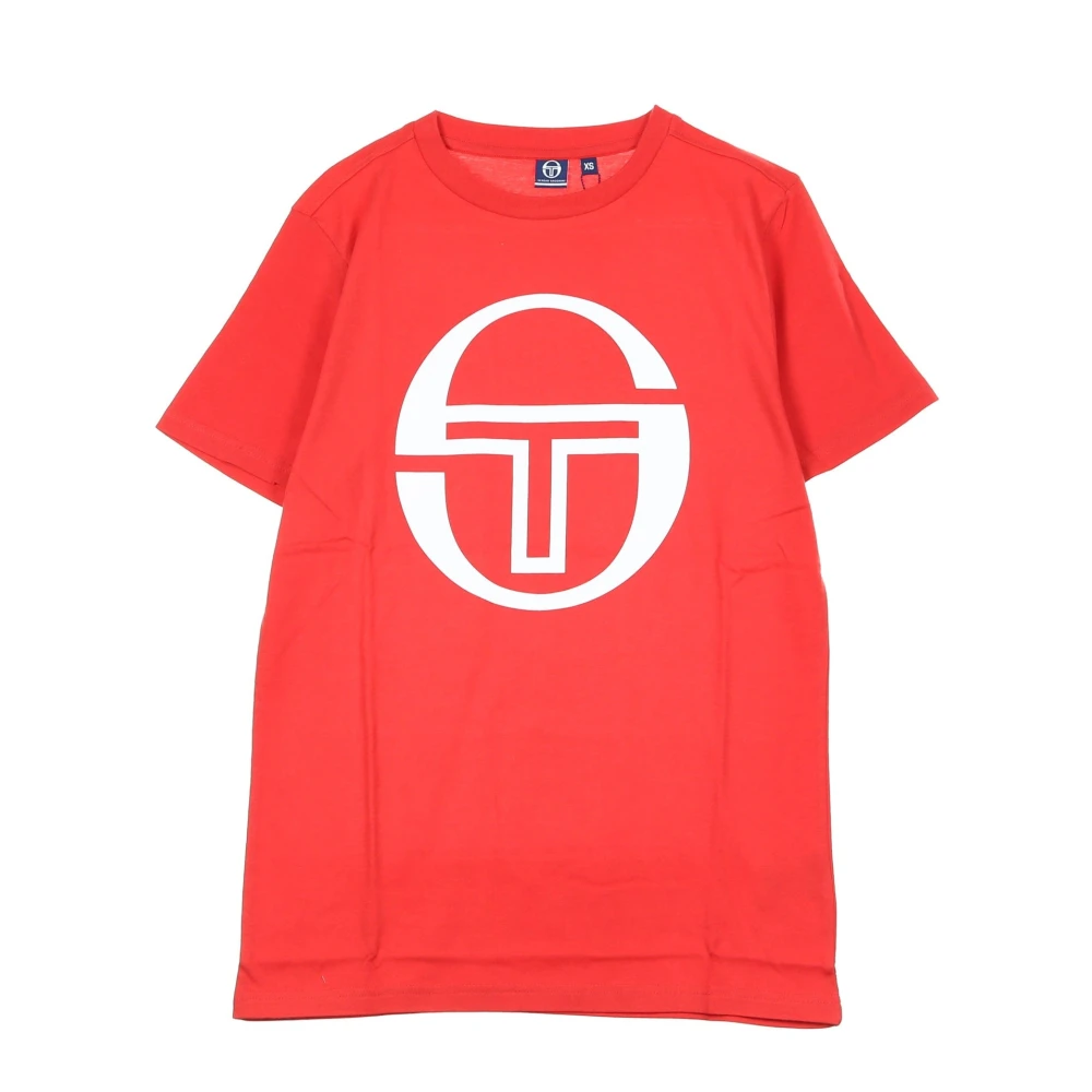 Sergio Tacchini Rood Logo Dames T-shirt Red Dames