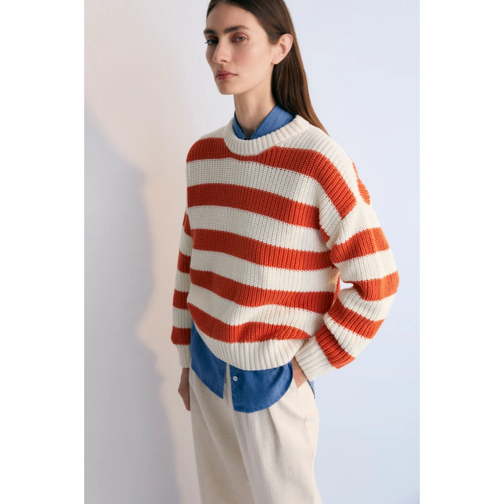The New Society Leto Woman Jumper Chili Red Dames