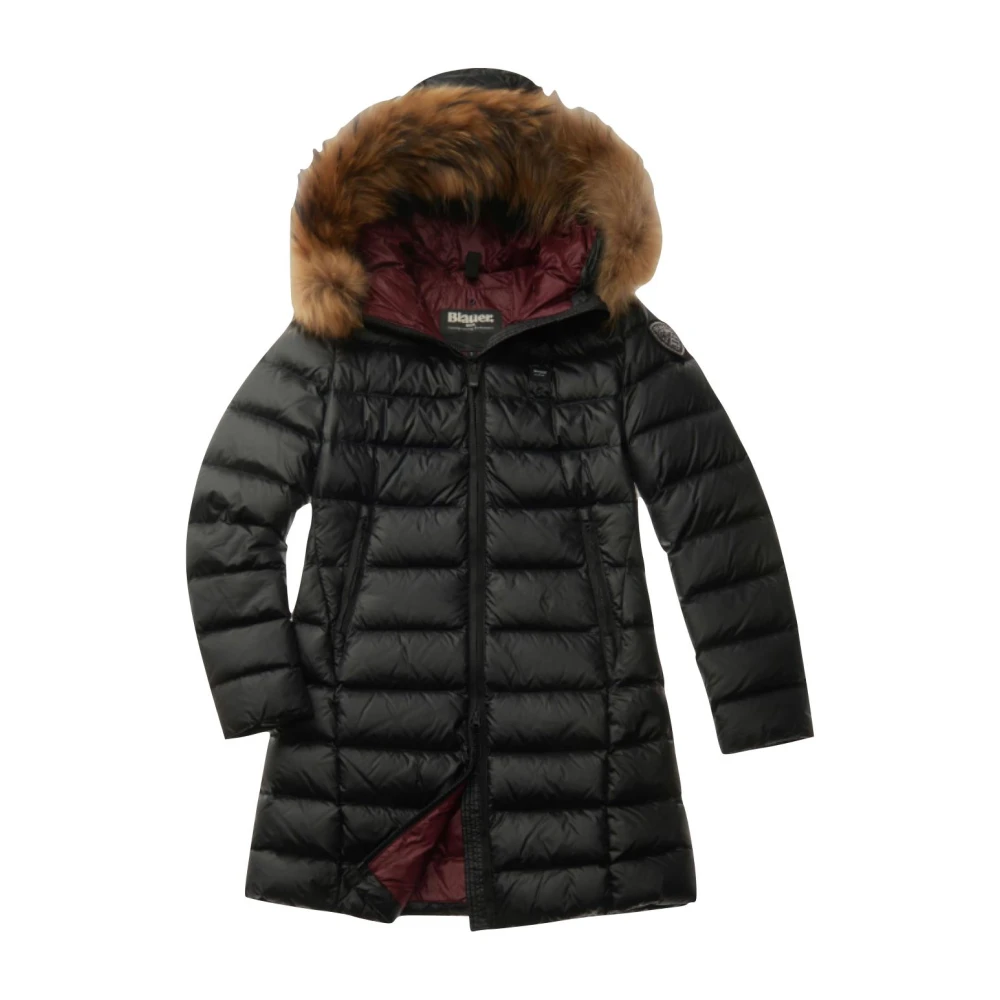 Blauer Hooded Down Jacket Kristin Black Dames