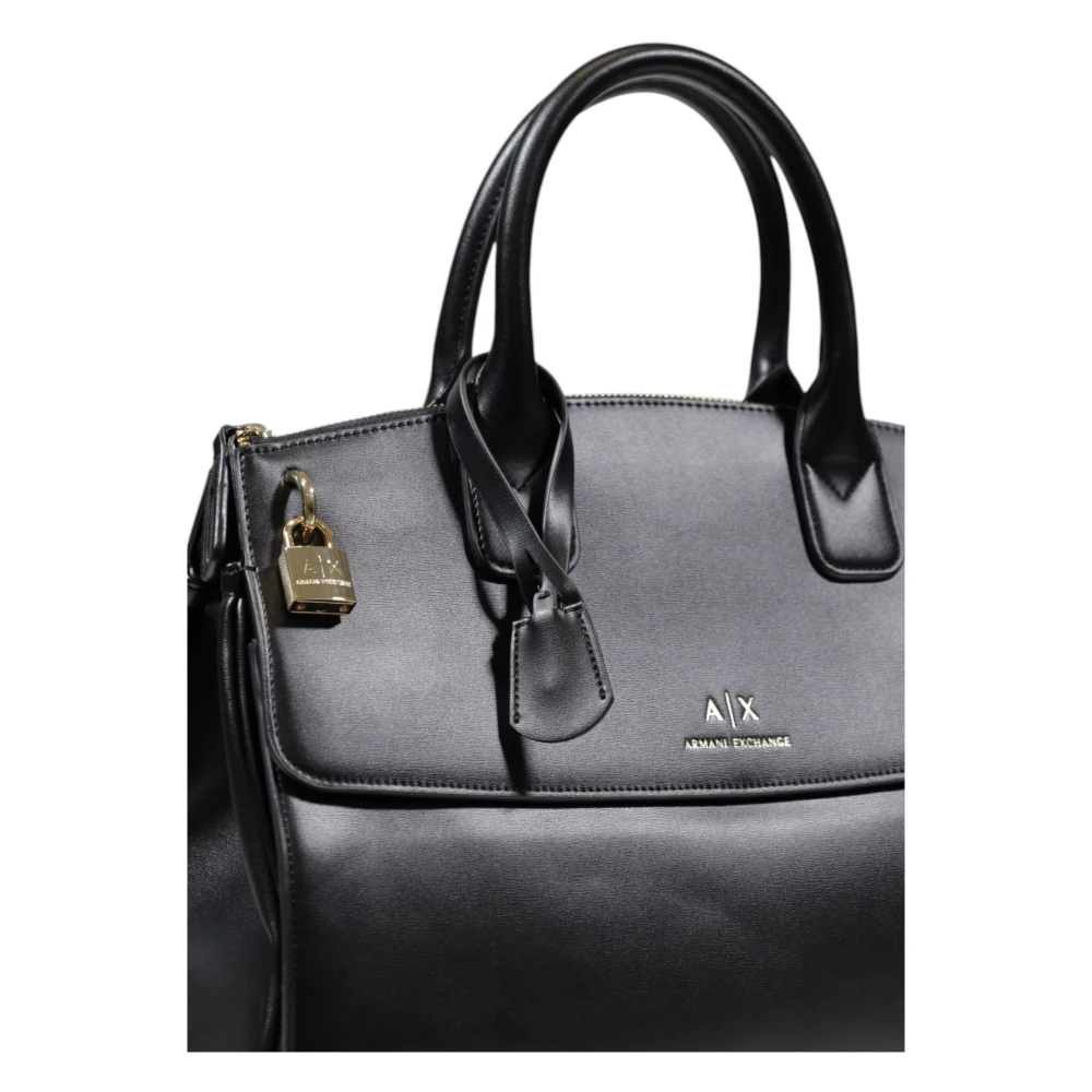 Armani Exchange Middelgrote Polyester Dames Tas Collectie Black Dames