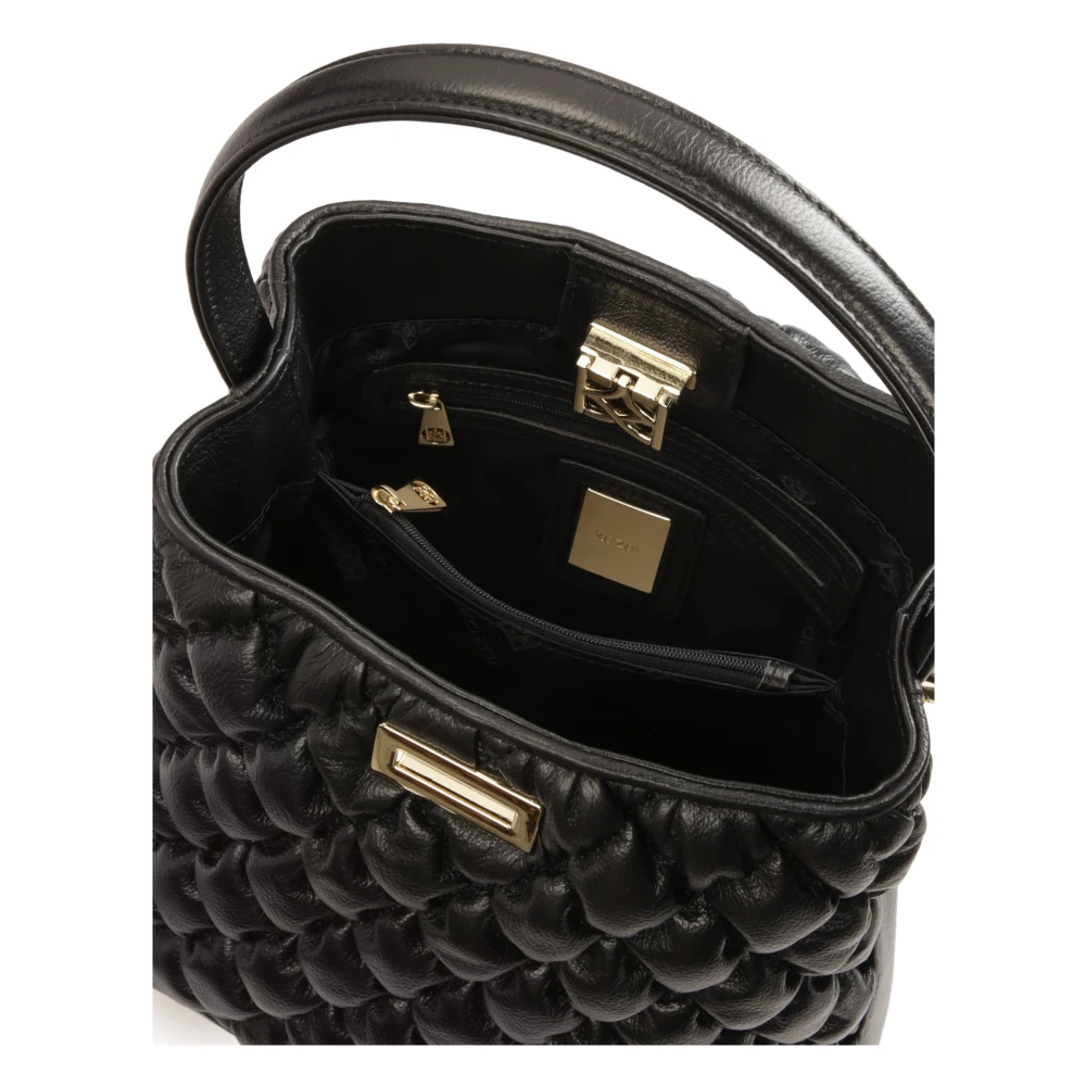 Kazar Multi-functionele tas gemaakt van zacht puff leer Black Dames