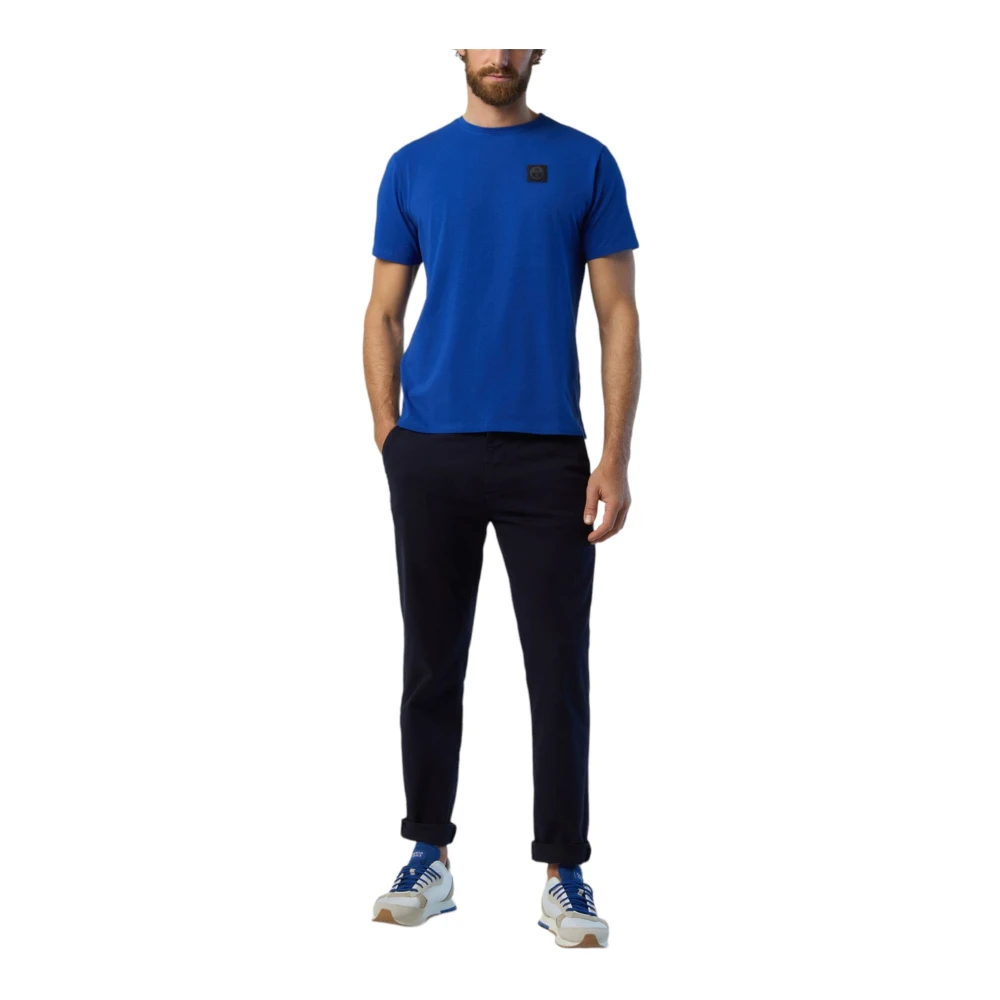 North Sails Korte mouw T-shirt voor mannen Blue Heren