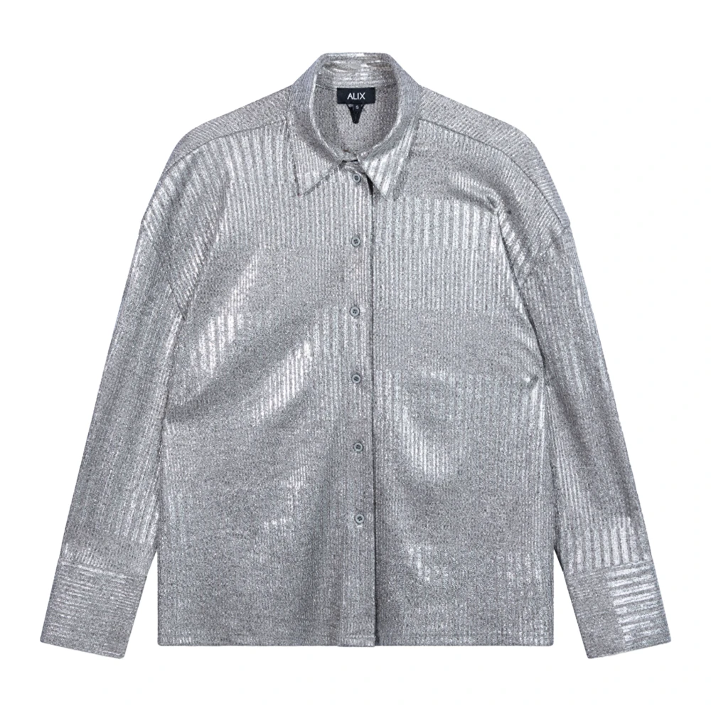 Alix The Label blouses zilver Gray Dames