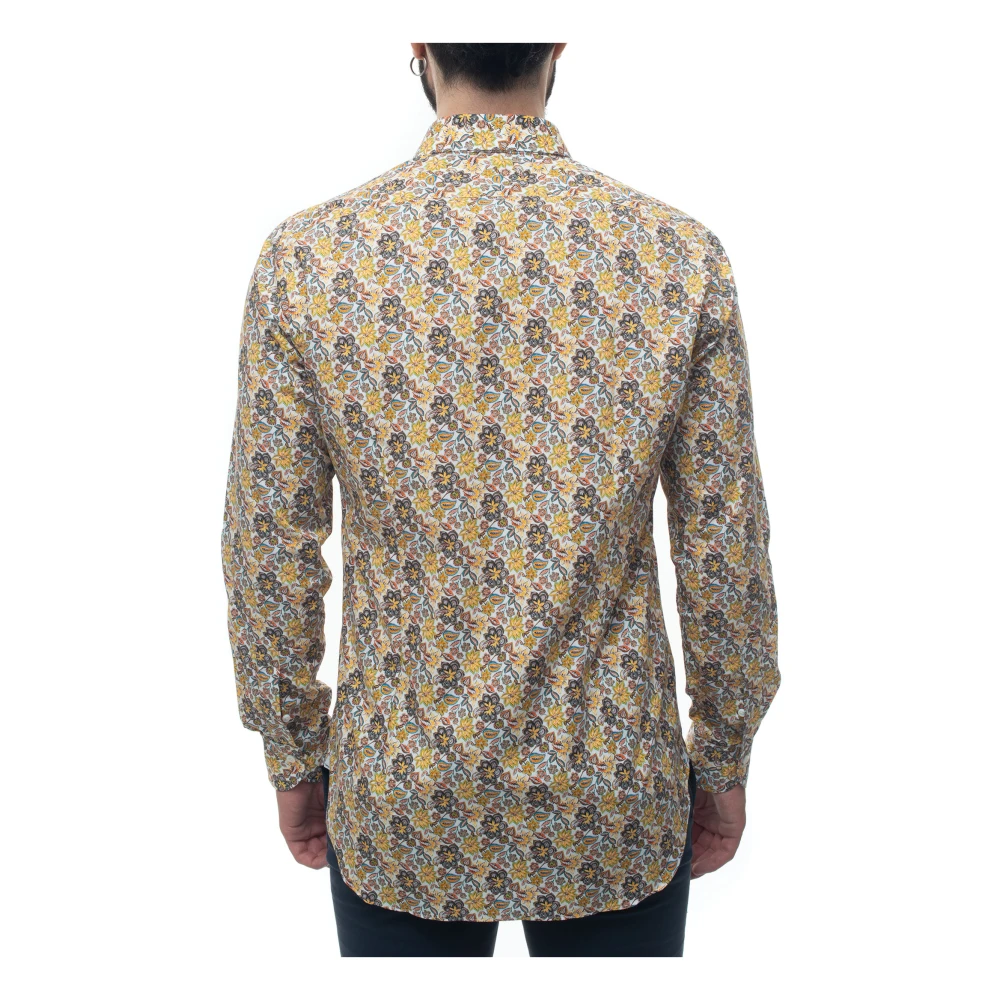 Càrrel Fantasy Bloemen Casual Shirt Gemaakt in Italië Multicolor Heren
