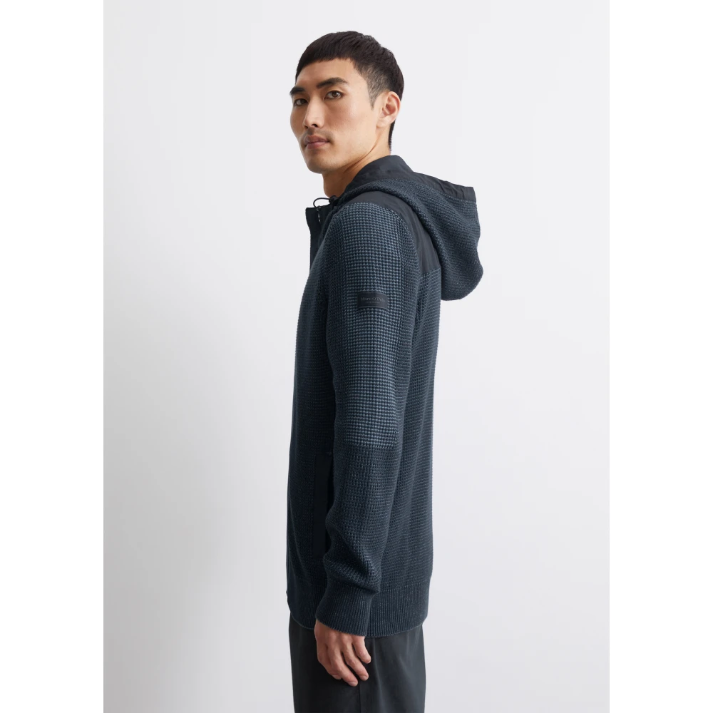 Marc O'Polo Hoodie vest regular Green Heren