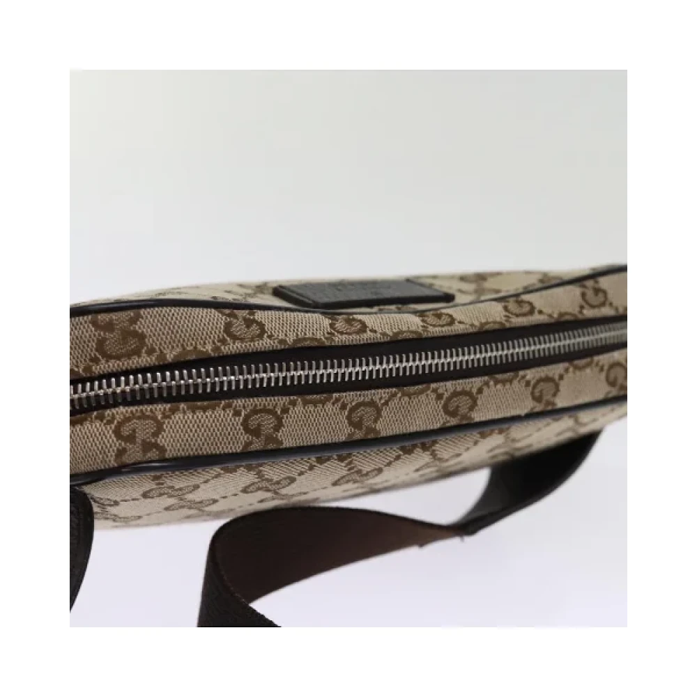 Gucci Vintage Pre-owned Canvas gucci-bags Beige Dames