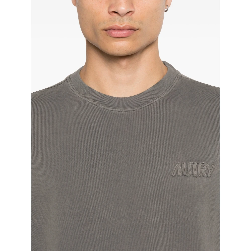Autry Heavy Cotton T-Shirt Gray Heren